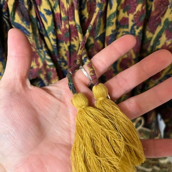 Floral Mini Dress Balloon Sleeve Tunic Size  Small Sunday Ritual - Picture 7 of 11